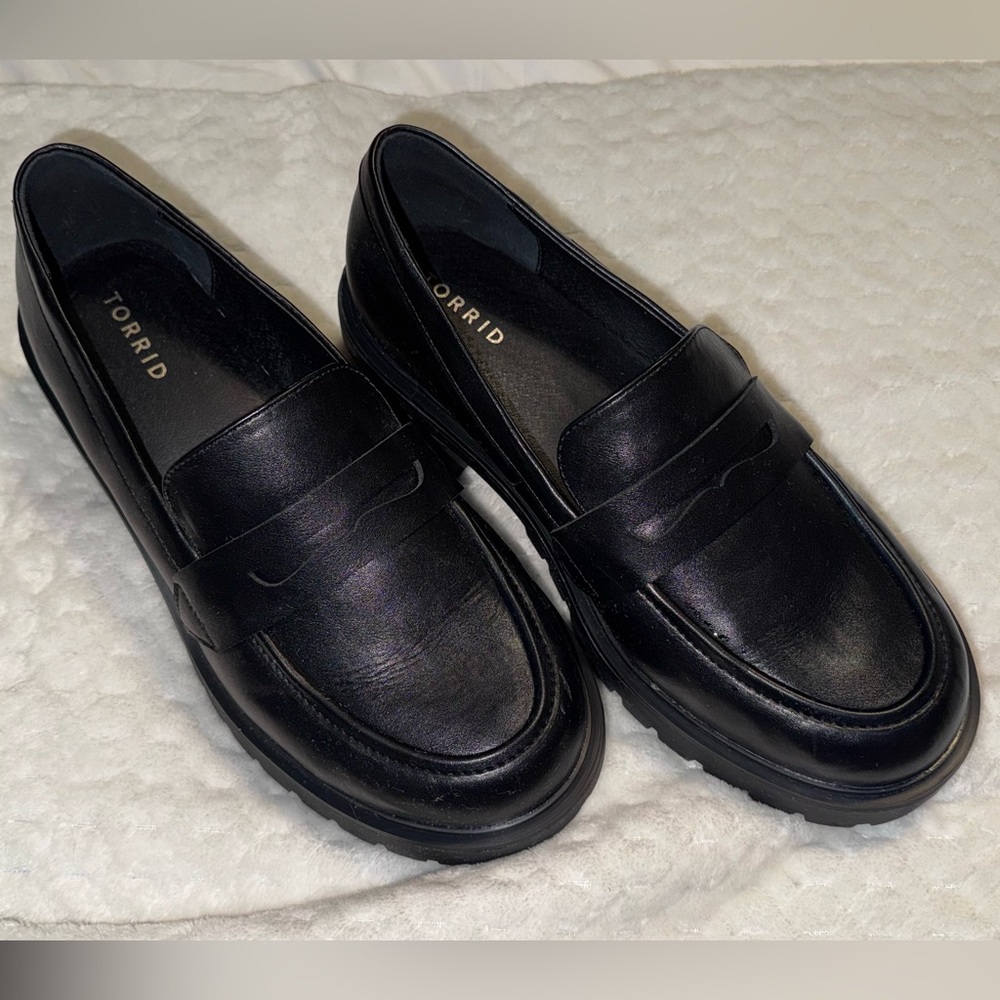 Torrid Women’s Sleek Black Slip-On Loafers